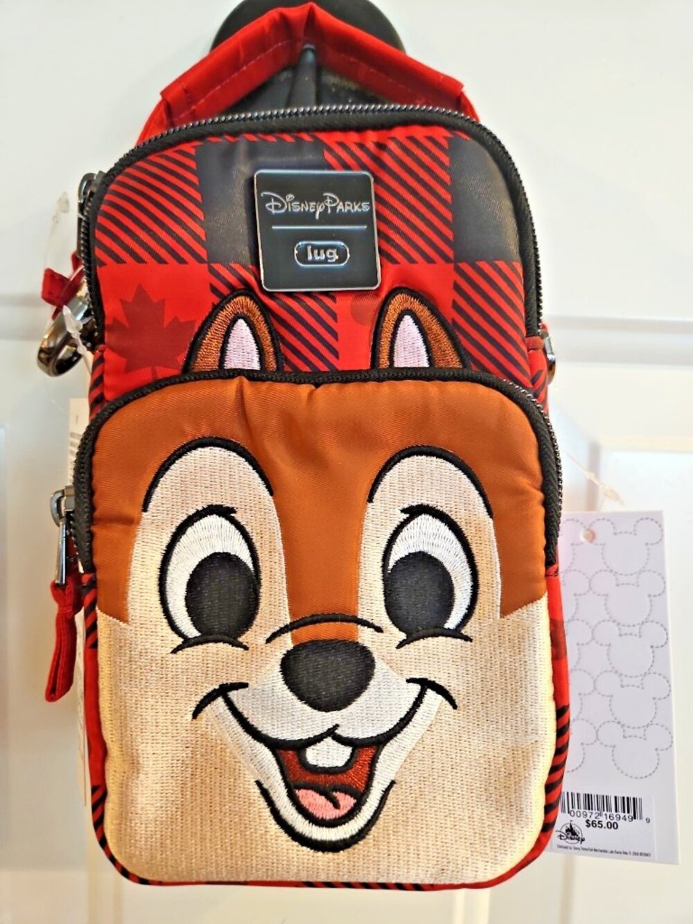 Disney LUG Crossbody Purse Belt Bag EPCOT Canada Skeeter Mini Dale Chipmunk